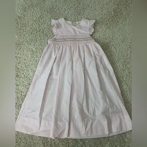 Girls Size 6 Pink Smocked Rosalina Dress NWT